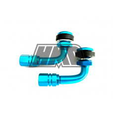 Válvula de ar 90º azul ( conjunto 2 peças )